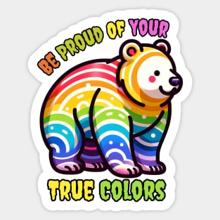 pride month bear Sticker